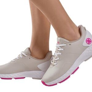 Women's G/FORE MG4+ Golf Shoes Stone and Pink